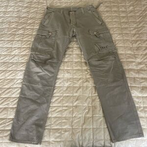 Armani Exchange Cargo Pants Size 33x32 Military Beige Streetwear Grunge Y2K